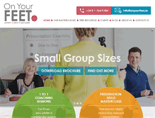 Tablet Screenshot of onyourfeet.ie